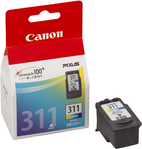 純正インク　ＢＣ－３１１　３色カラー画像