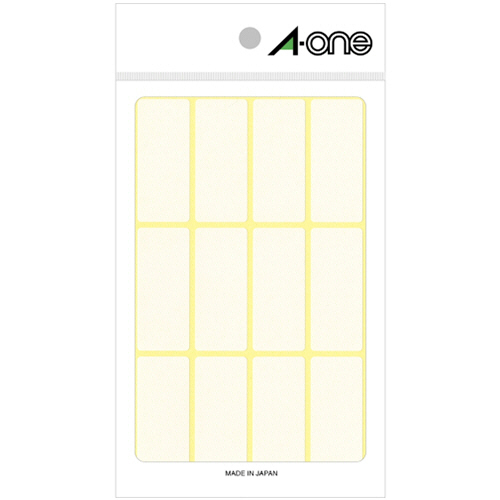 ﾌﾘｰﾗﾍﾞﾙ[手書き用] 白無地 19×45mm 1ﾊﾟｯｸ(180片:12片×15ｼｰﾄ)画像