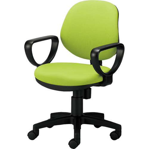 カララチェア　肘付　背座同色　グリーン画像