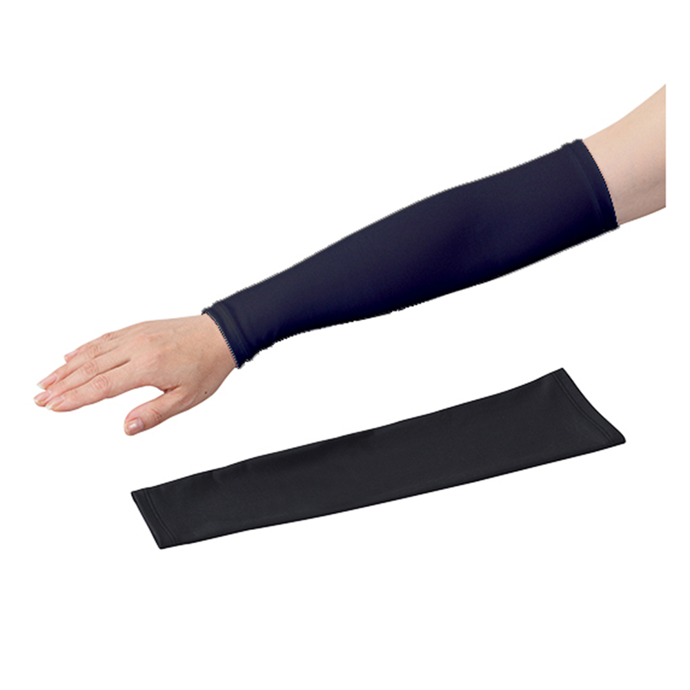 アズピュア涼感アームカバー 黒 Φ75/105 S 1袋（2枚入）画像