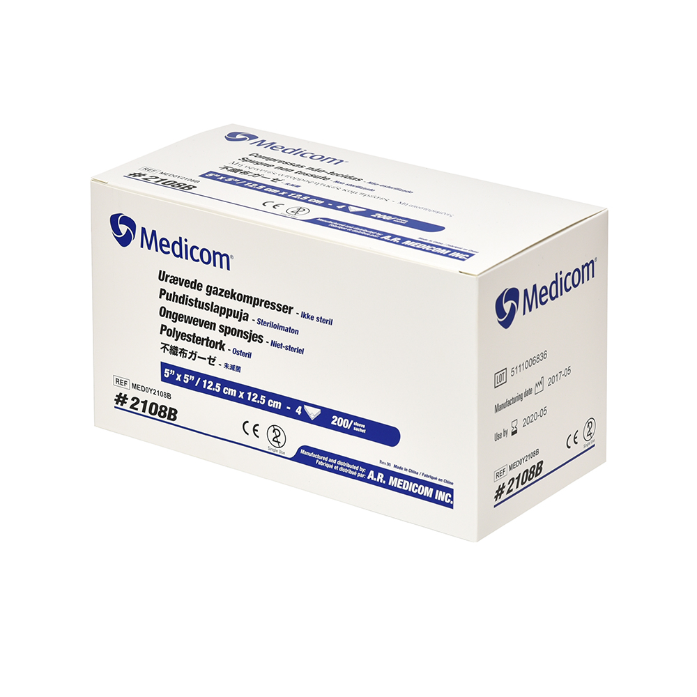 メディコム　不織布ガーゼ　250×250mm　1箱(200枚入)画像
