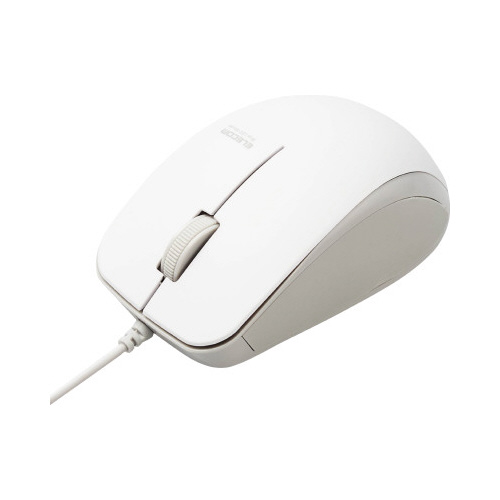 ＢｌｕｅＬＥＤマウス　有線　ホワイト画像