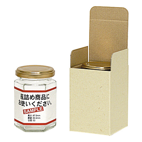 広口瓶Ｍ×１本箱画像