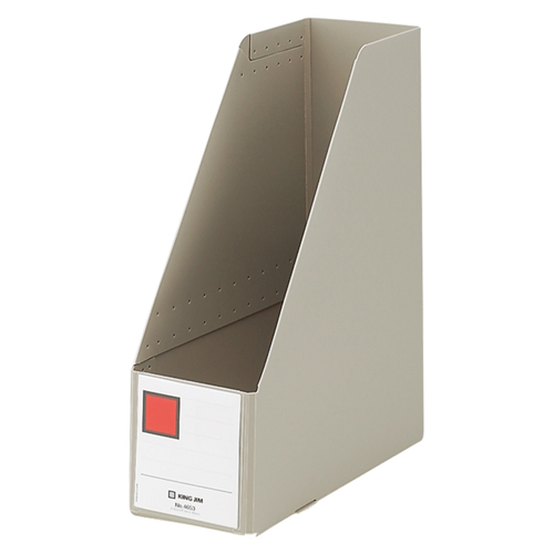 GﾎﾞｯｸｽPP A4ﾀﾃ 収納幅100mm ｸﾞﾚｰ 1冊画像