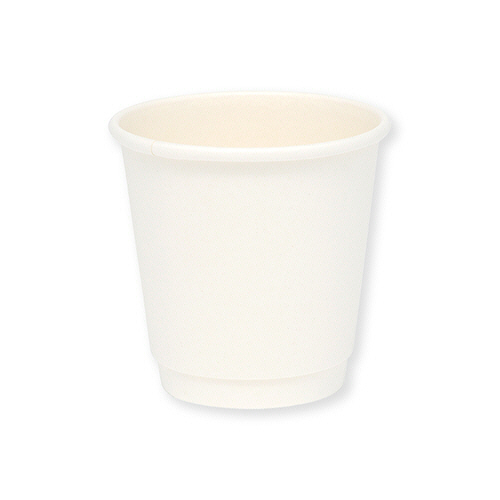 紙ｺｯﾌﾟ 二重断熱ｶｯﾌﾟ 6ｵﾝｽ(180ml) 白無地 1ｾｯﾄ(1000個:25個×40ﾊﾟｯｸ)画像