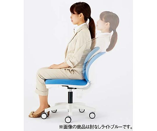 MBチェア BKシェル グリーン 鮮やかなグリーンのシェルが目を引くデザインのチェア、背もたれがゆとりのある姿勢を保つように見える。