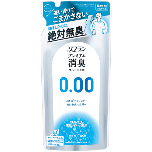 ｿﾌﾗﾝ ﾌﾟﾚﾐｱﾑ消臭 ｳﾙﾄﾗｾﾞﾛ つめかえ用 400ml 1ﾊﾟｯｸ画像