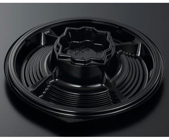 オードブル容器 HSデリデコ M24-5 黒-BK 身-1 360枚画像