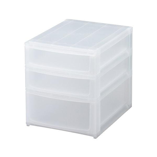 収納ケース 引き出し 約 幅27×奥行35×高さ31cm A4 浅2深1段画像