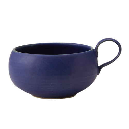 スープカップ 390ml Blueシリーズ 陶器 食器 笠間焼 インディゴ画像