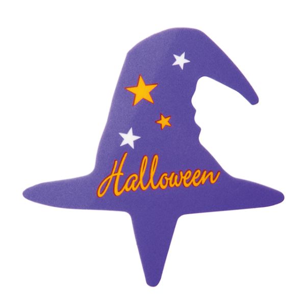 スウィーツ用品 ハロウィンケーキピック ボウシ-3(100枚) ヘッズ画像