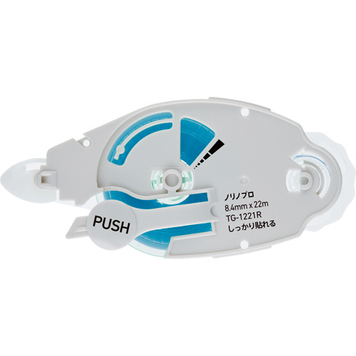 ﾃｰﾌﾟのり ﾉﾘﾉﾌﾟﾛ しっかり貼れる つめ替えﾃｰﾌﾟ 8.4mm×22m ﾌﾞﾙｰ 1個画像