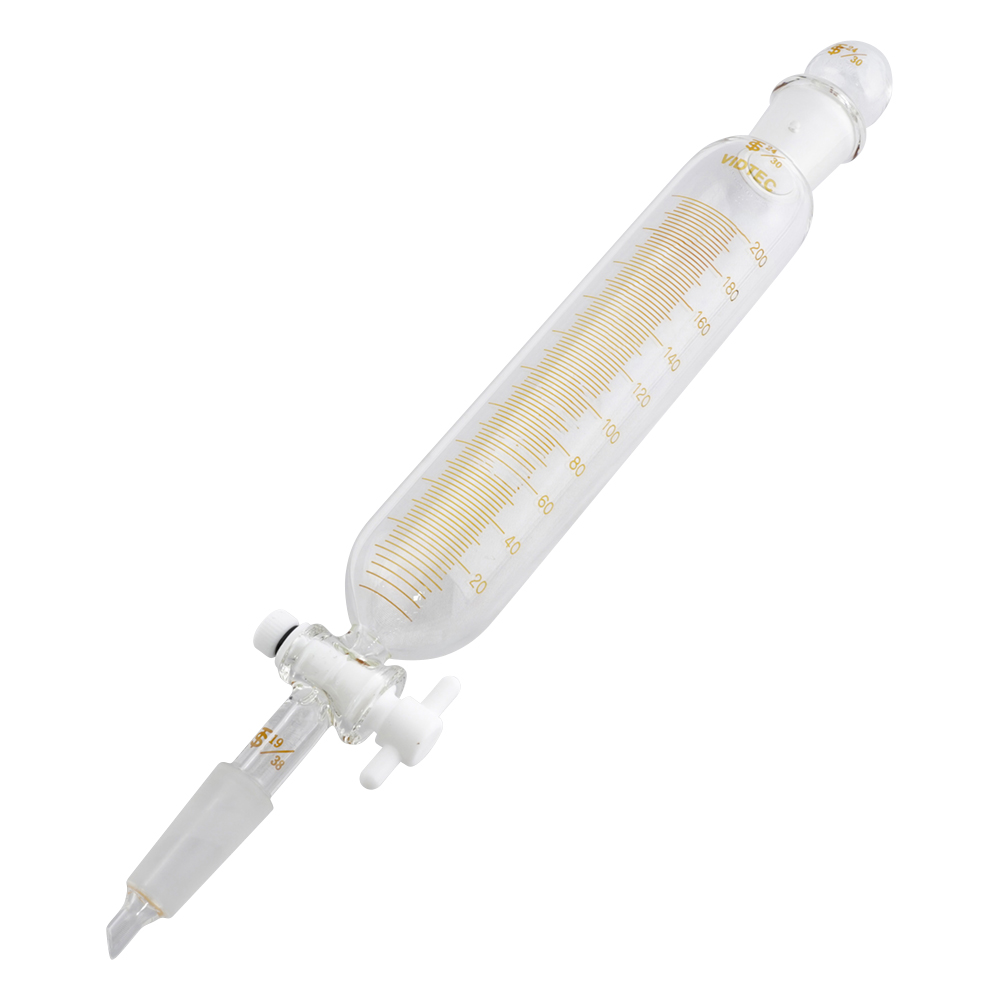 滴下ロート（PTFEコック付・目盛付）200mL　普通摺合画像