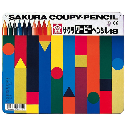 ｸｰﾋﾟｰﾍﾟﾝｼﾙ 18色(各色1本) 缶入 1缶画像