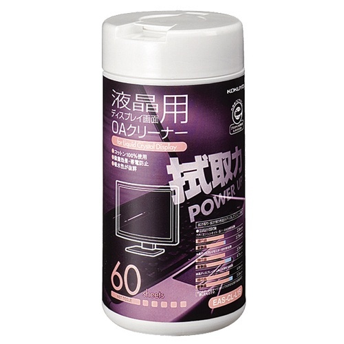 OAクリーナー　液晶画面用　ボトルタイプ　1個(60枚)画像