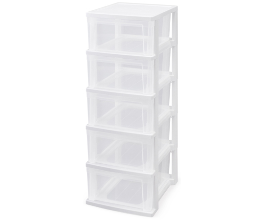 スリムチェスト ホワイト/クリア画像