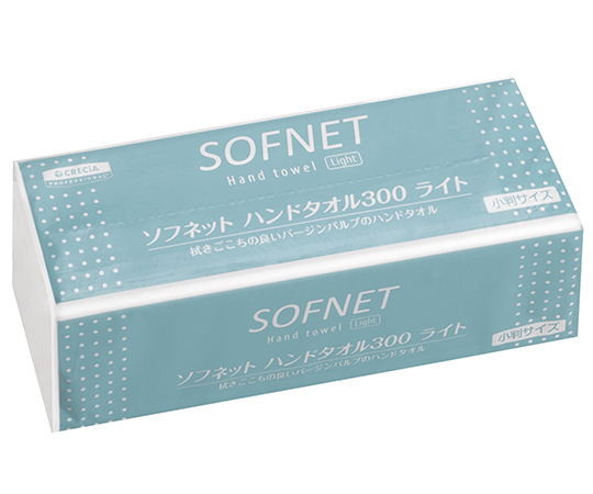 ソフネット ハンドタオル 300 ライト 小判 300枚×50パック入