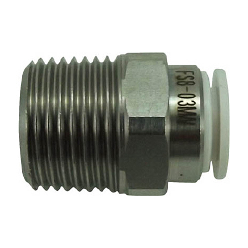 ﾀｯﾁｺﾈｸﾀｰﾌｧｲﾌﾞ ﾒｲﾙｺﾈｸﾀｰ(ﾎﾜｲﾄﾎﾞﾃﾞｨｰ)8mm･R3/8 1個画像