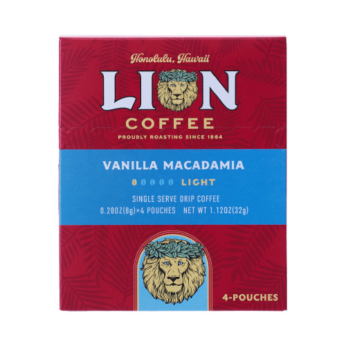 ライオンコーヒー　バニラマカダミア　シングル４Ｐ画像