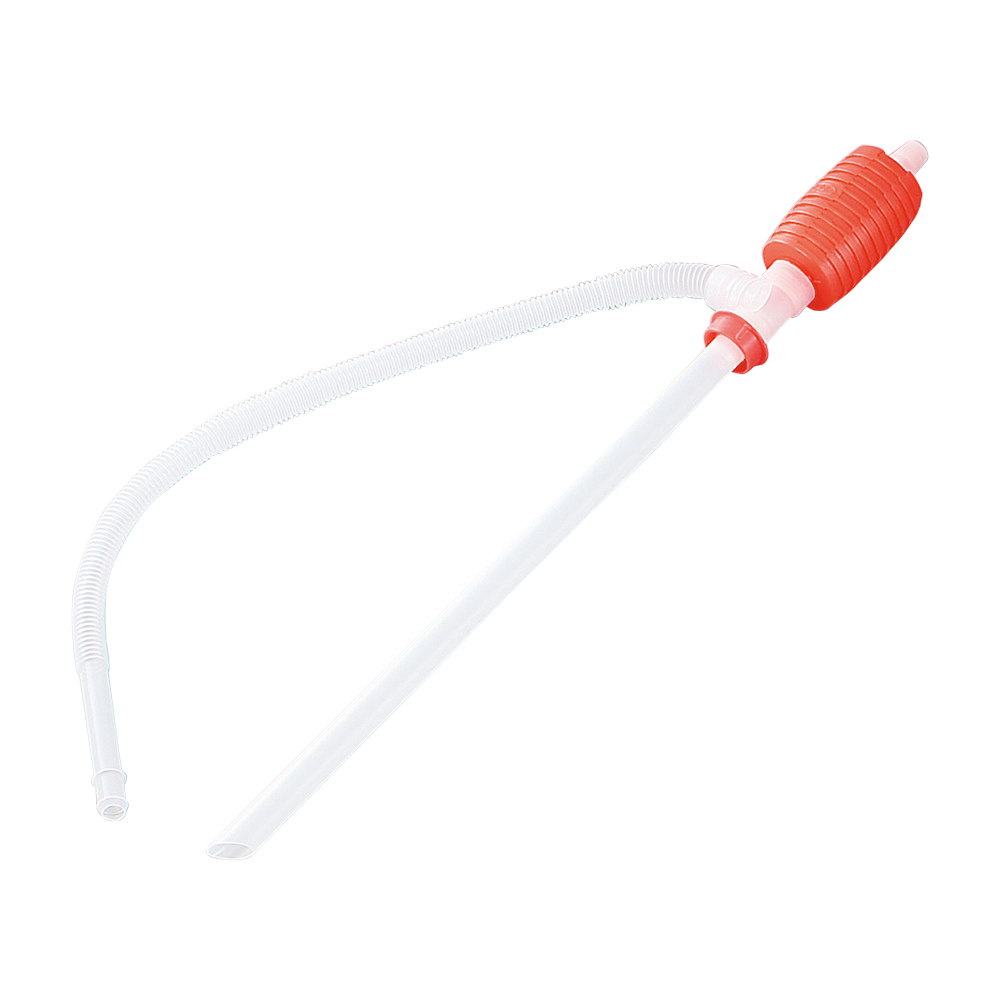 サイフォンポンプ （カラフルポンプ） レッド　手動給油ポンプ／シュポシュポ型・液体識別カラー仕様