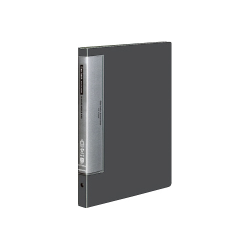 クリヤーブック替紙式濃灰Ａ４縦背幅２７ｍｍ画像