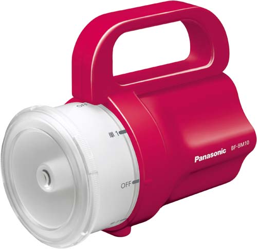 懐中電灯　電池がどれでもライト　レッド画像