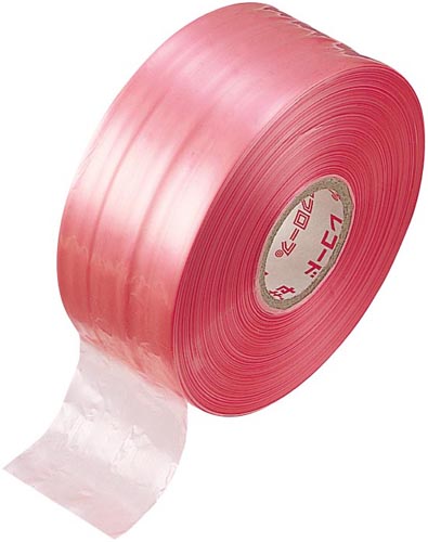 荷造りひも　レコード巻　赤　５００ｍ　１巻画像