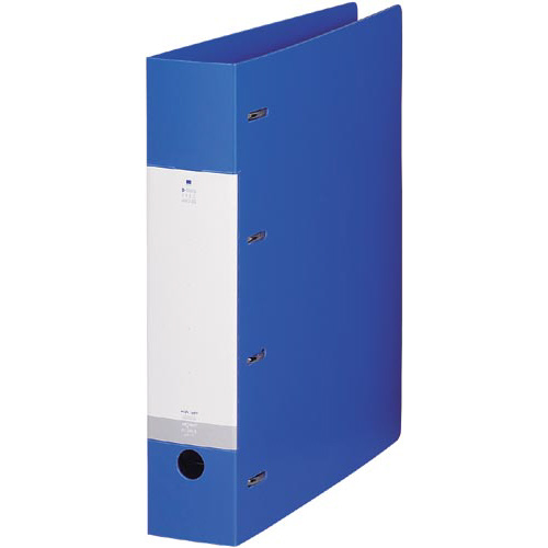 Ｄリング４穴ファイル　青Ａ４縦背幅６４ｍｍ１０冊画像