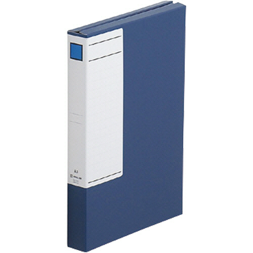 図面ﾌｧｲﾙGS A3 2つ折 背幅40mm 厚型 ﾎﾞｰﾄﾞ表紙(青) 1冊画像