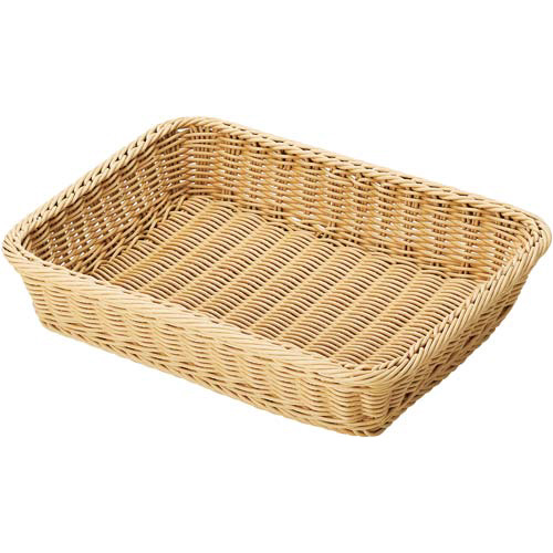 洗えるラタン　角型　ナチュラル　Ｌ