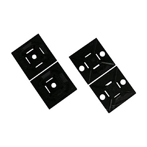 マウントベース　アクリル系粘着テープ付き　耐候性黒　1袋(500個)