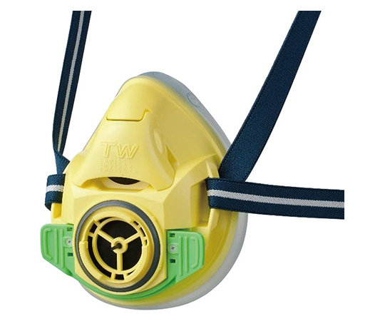 防じん・防毒両検定マスク/半面形/　Sサイズ/菜の花色（イエロー）画像