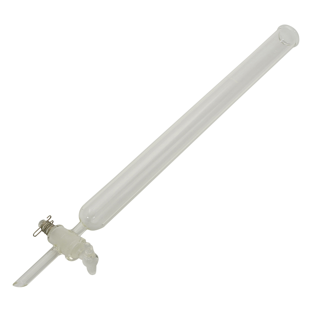 クロマトグラフ管（摺合無し）　ガラスコックタイプ　φ20mm画像