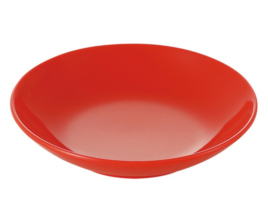 シンプル食器 丸皿12 赤画像