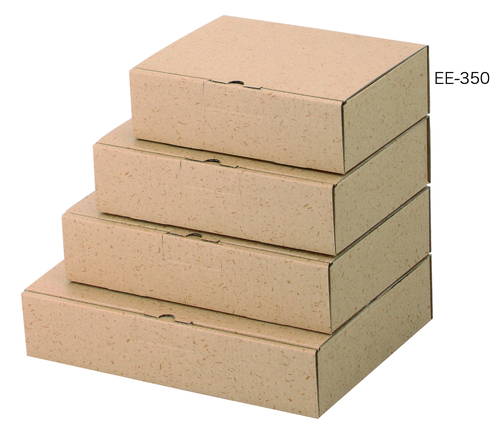 お菓子や雑貨等の軽い商品にピッタリ！クラフト原紙の組立式宅配箱