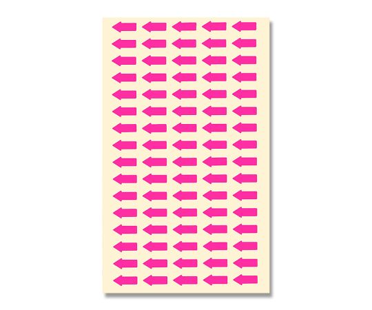 HEIKO タックラベル(シール) NO.639 矢印 蛍光ピンク 6×13mm 160片画像