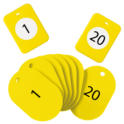 ｸﾛｰｸﾁｹｯﾄ(1-20) 黄 1ﾊﾟｯｸ画像