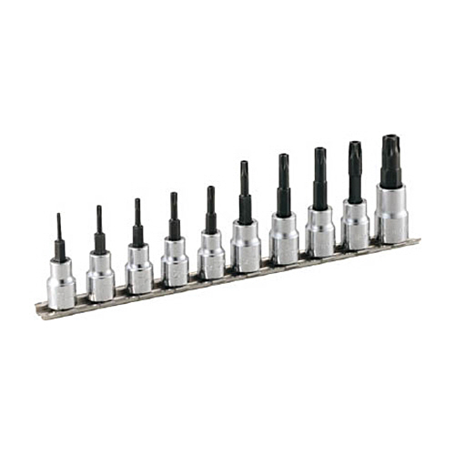 トルクスソケットセット(いじり防止タイプホルダー付)　10pcs　1セット画像