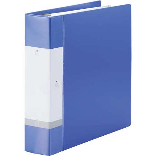 クリヤーブック交換式　Ａ４背幅６５ｍｍ　青　４冊画像