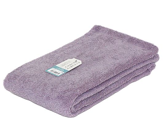 ループ付きバスタオル ローキーカラー 60×120cm PURPLE 1セット（10枚入）画像