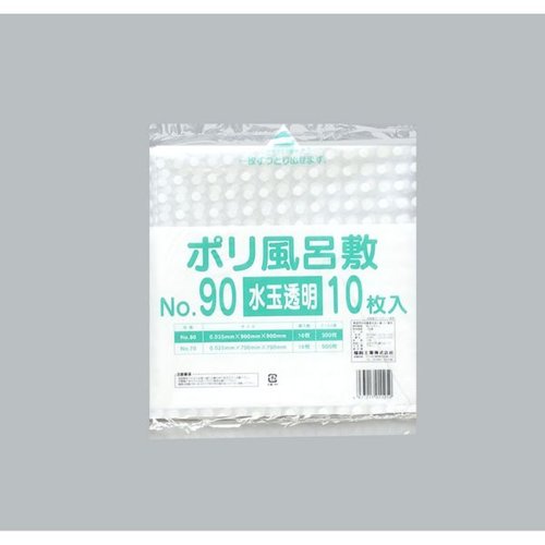 ポリ風呂敷 No.90 水玉透明 福助工業画像
