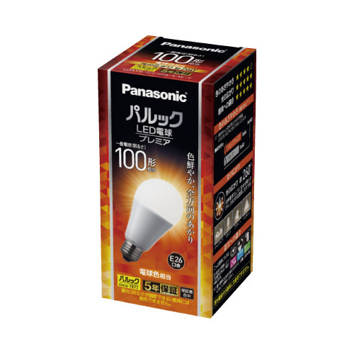 ＬＥＤ電球プレミア　Ｅ２６　１００形　電球色