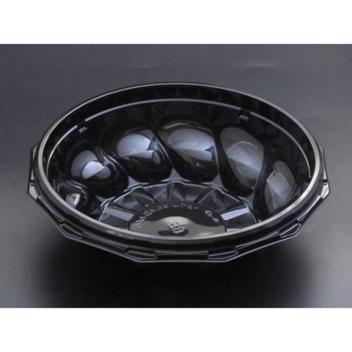 リスパック 冷麺容器 クリーンボール M大12K深 本体 黒画像