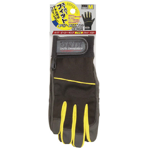 おたふく ﾋﾟｰﾕｰ･ｷﾝｸﾞ ﾌﾞﾗｯｸ×ｲｴﾛｰ L 1双画像