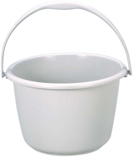 ニューセレクトバケツ　ワイド　９．５Ｌグレー