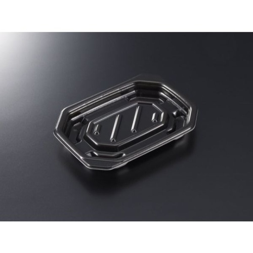 中央化学 軽食容器 TP デリグー 15-11 黒 本体画像