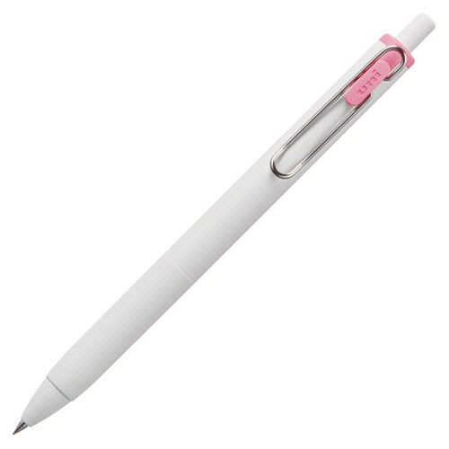ゲルインクボールペン　ユニボール　ワン　0.38mm　ライトピンク　(軸色:オフホワイト)　1セット(10本)