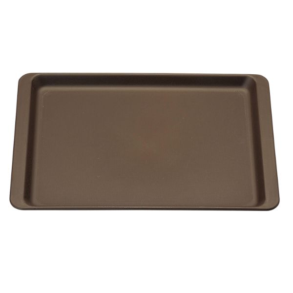 お盆 M44-424 長角盆 390×273 ブラウン ノンスリップ マイン画像