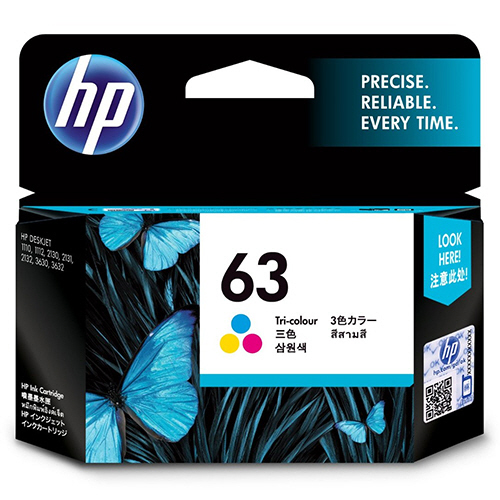 HP63 ｲﾝｸｶｰﾄﾘｯｼﾞ 3色ｶﾗｰ F6U61AA 1個画像