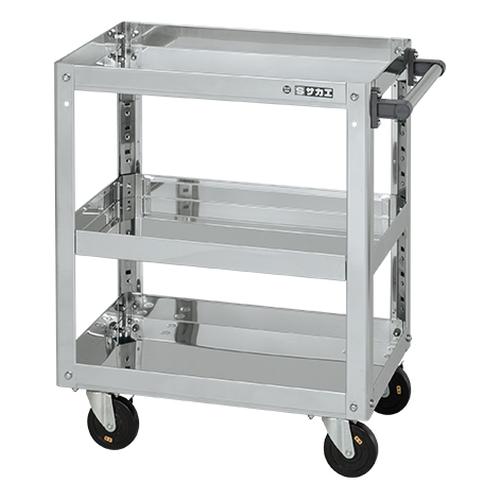 ステンレススーパーワゴン（プレート式）ＳＵＳ４３０　ＳＡＰ４－６０７３ＤＣ画像